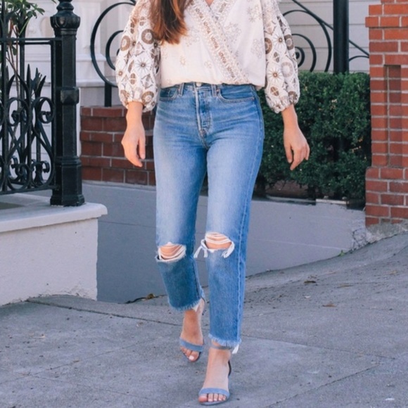 Levi's Denim - Levi’s Wedgie Straight High Rise Distressed Jeans